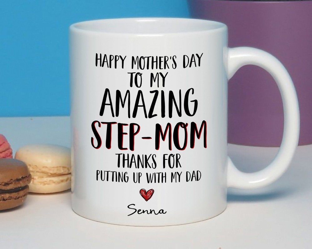 Personalized To My Amazing Stepmom Mug Funny Stepmom Coffee Mug Stepmom
