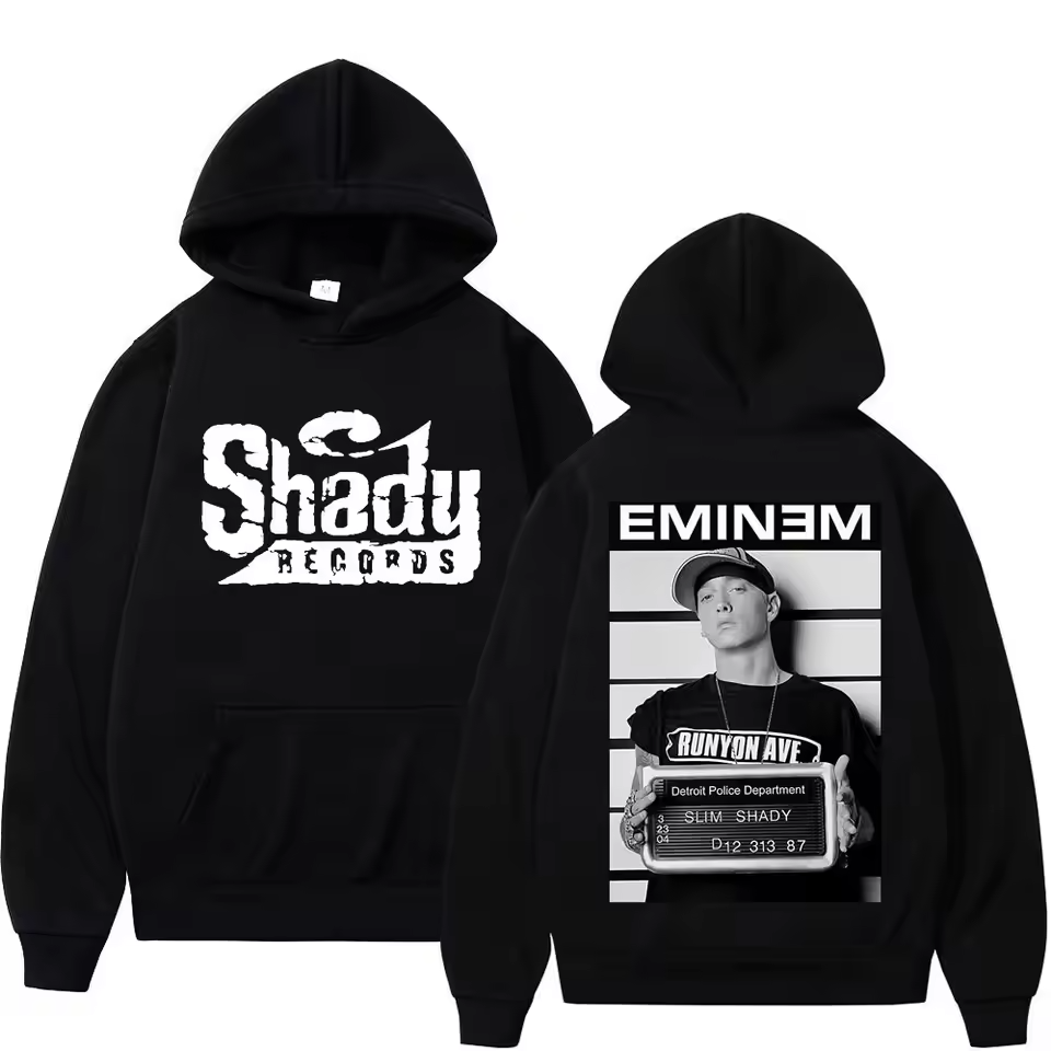 Eminem Double-Back Hip Hop Hoodie for Men & Women Sizes S to 5XL