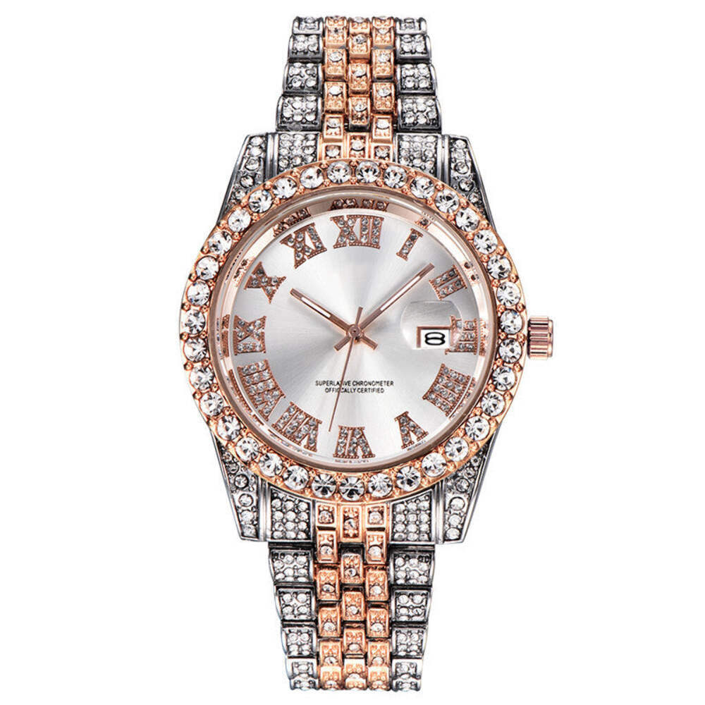 Stainless Steel Waterproof Quartz Watch with Single Folding Buckle