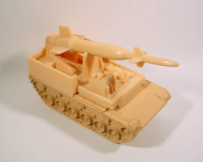 Hot Wheels Beige Rocket Tank Loose