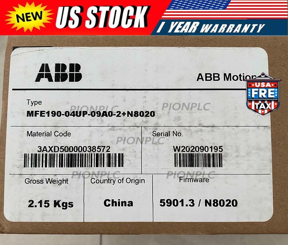 MFE190-04UP-09A0-2+N8020 ABB MFE190-04UP-09A0-2+N8020 New IN BOX