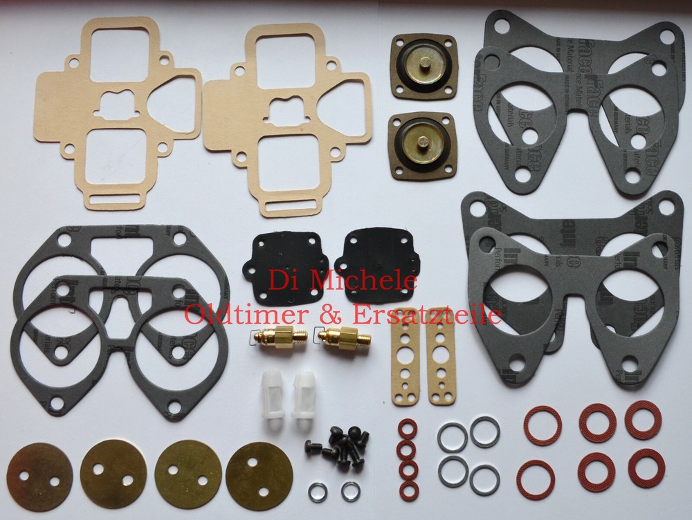 2x 34 Dol Weber Carburetor Rebuild Kit with Gaskets for Service & Maintenance