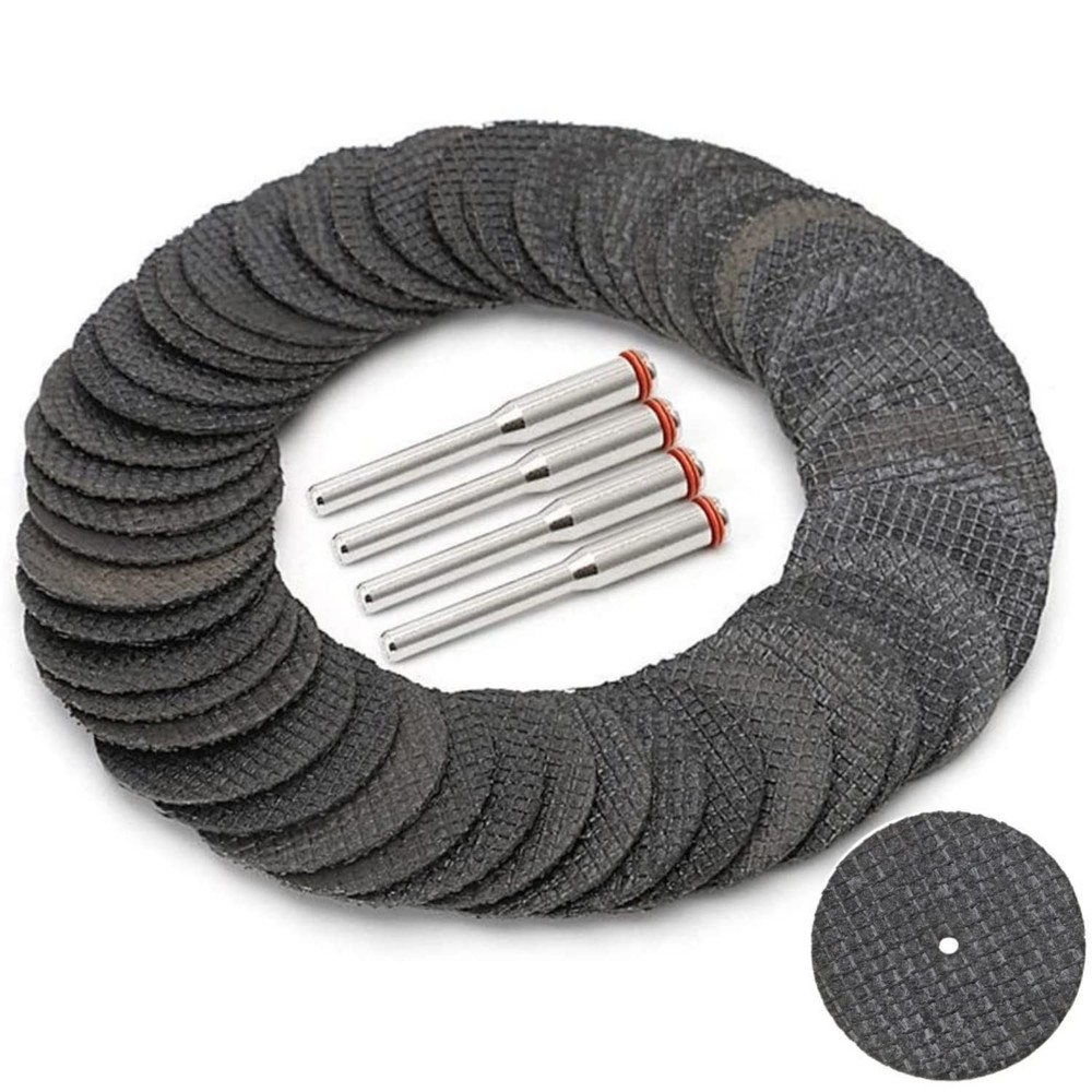 50-Piece Rotary Tool Cutting Discs for Metal with Double Fiberglass Reinforcement