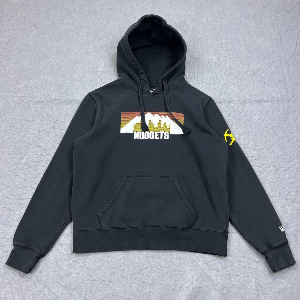 Denver Nuggets Hoodie Mens Medium NBA Basketball Pullover Sweatshirt New Era
