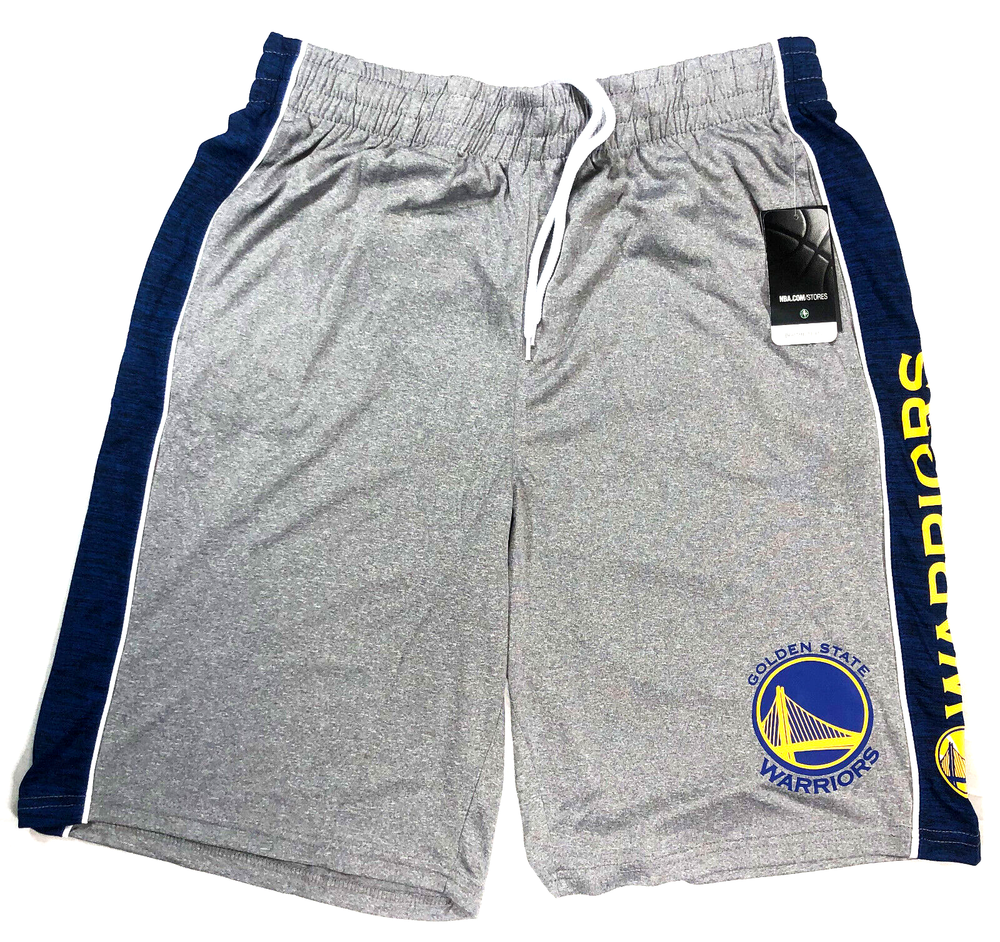 Golden State Warriors Mens Athletic Shorts UNK Large NBA Basketball New Gray