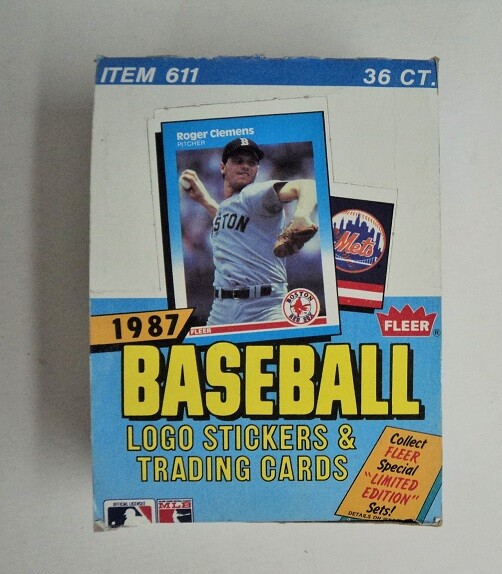 1987 Fleer Baseball Display Box  Roger Clemens - FLASH SALE-image