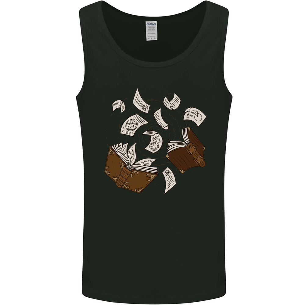 Spell Book Magic Magician Magical Mens Vest Tank Top
