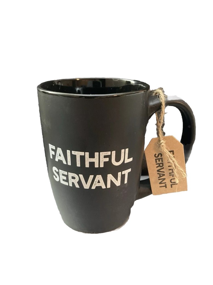 NEW FAITHFUL SERVANT COFFEE MUG. Phil. 2:17 MUG.  LIGHTHOUSE CHRISTIAN Mug
