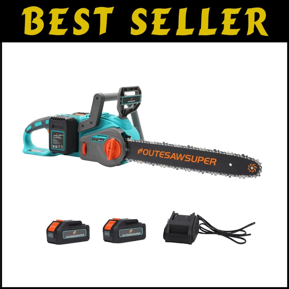 16-Inch Lightweight Electric Chainsaw with Auto Lubrication and Safety Lock