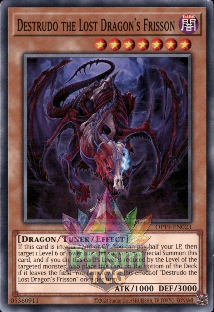 Destrudo the Lost Dragon Frisson OP19-EN023 Yugioh Card