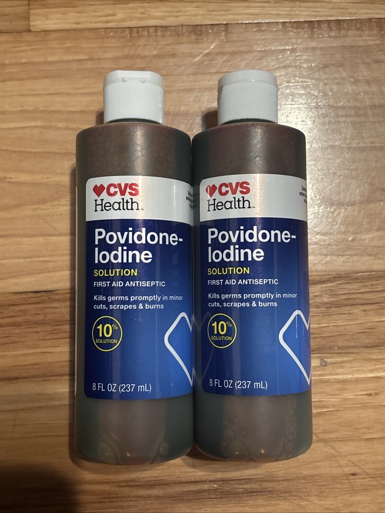Pack of 2 - CVS Health Povidone Iodine Solution 10% Solution | 8 fl oz