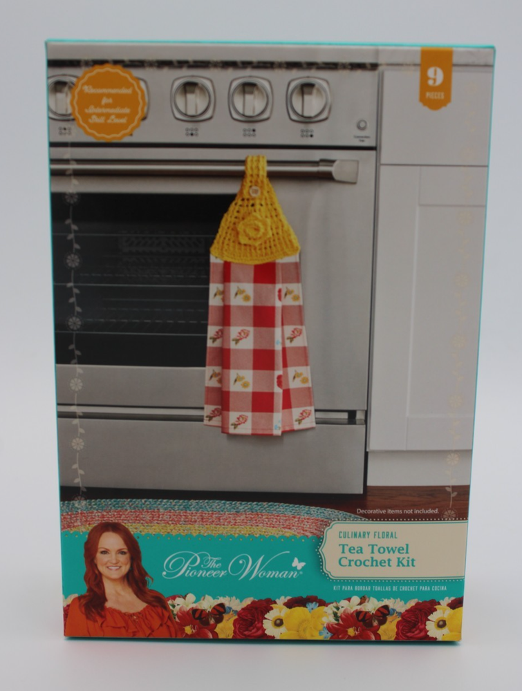 Pioneer Woman Mazie Bird Crochet Tea Towel Kit New with Pattern