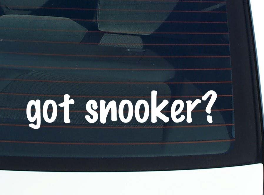 Got Snooker Car Decal Bumper Sticker Vinyl Funny Joke Window Sticker