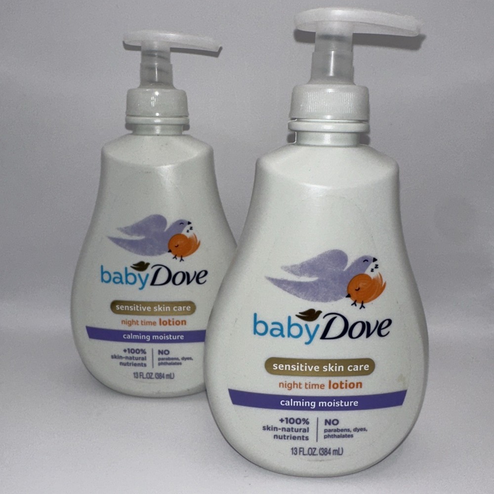 Baby Dove Sensitive Skin Night Wash 2-Pack 13oz Each Calming Moisture