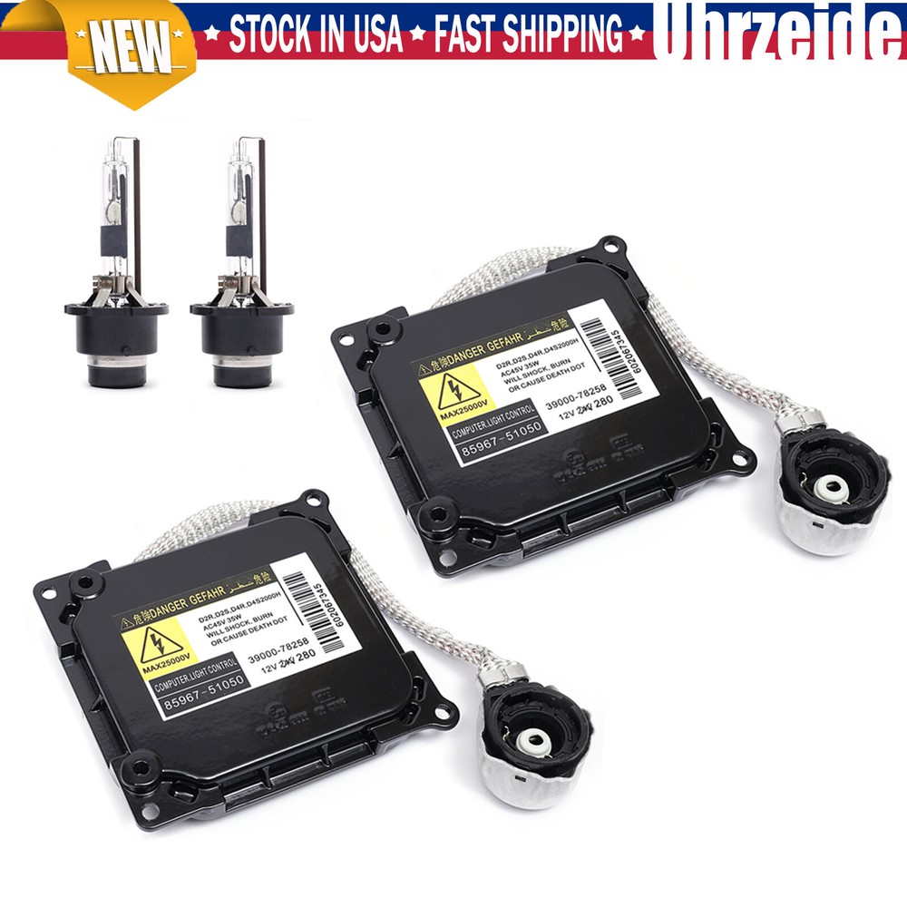 2pcs For 06-09 Toyota Prius Xenon Ballast & HID D4R Bulb Kit Control Unit Module