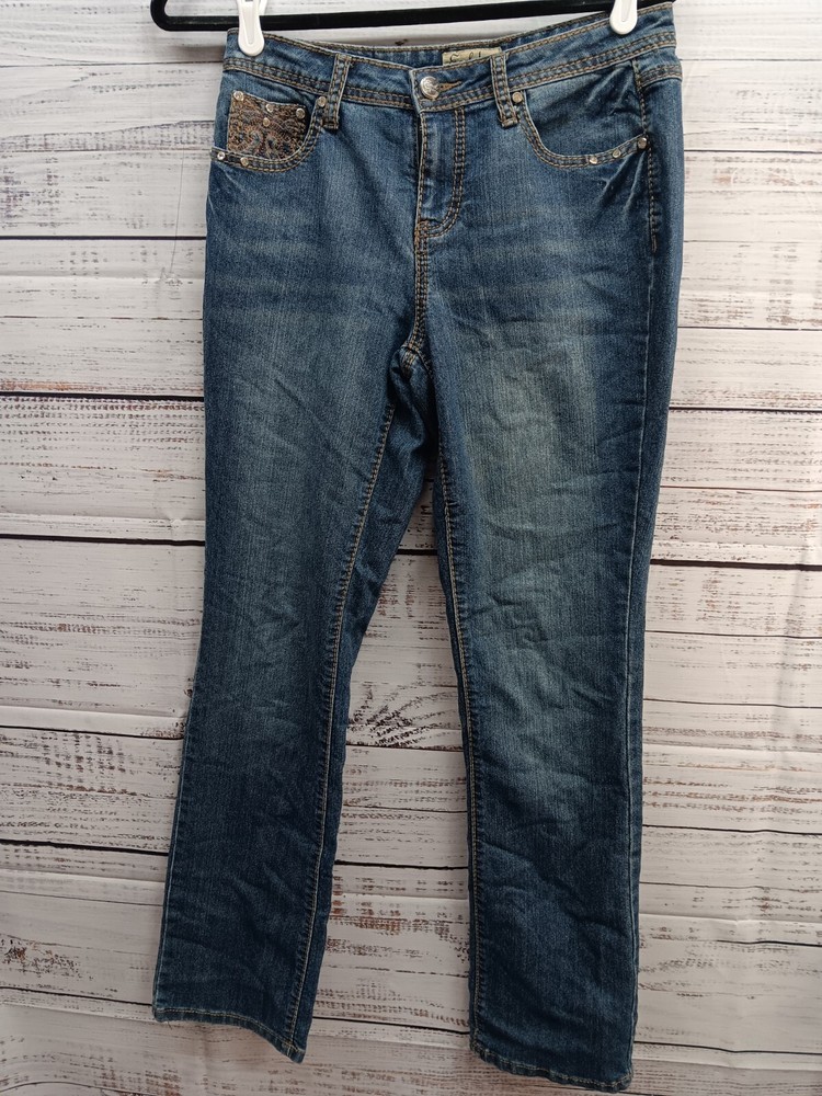 Earl Jean Women's Size 6 Straight Medium Wash