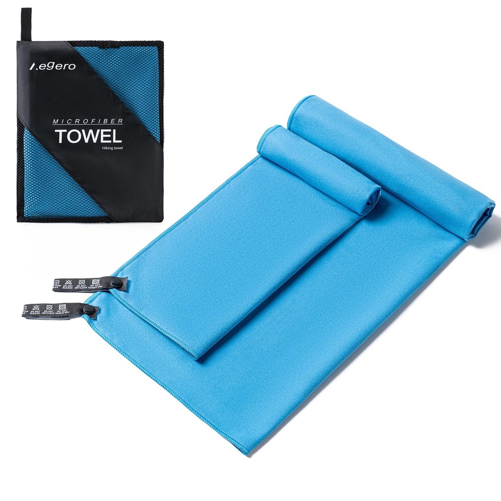 Microfiber Camping Travel Towel Quick Dry 2 Pack