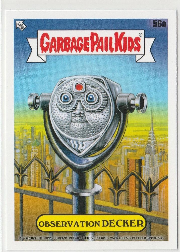 Garbage Pail Kids GPK 2021 Observation Decker #56a Go On Vacation Card