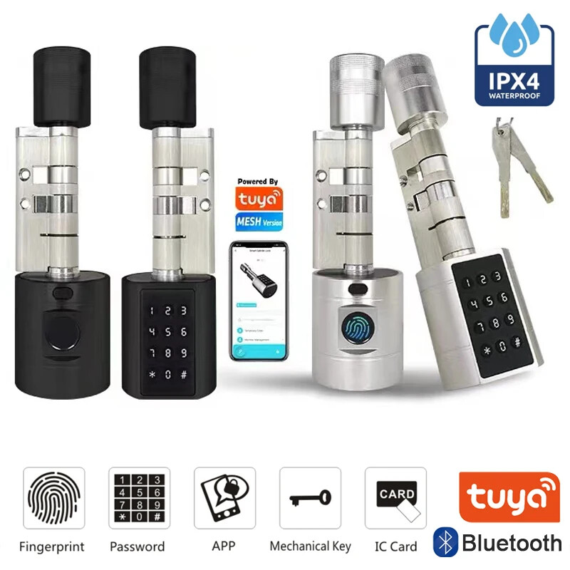 Tuya Smart Fingerprint Electronic Door Lock with Keypad and Digital Key