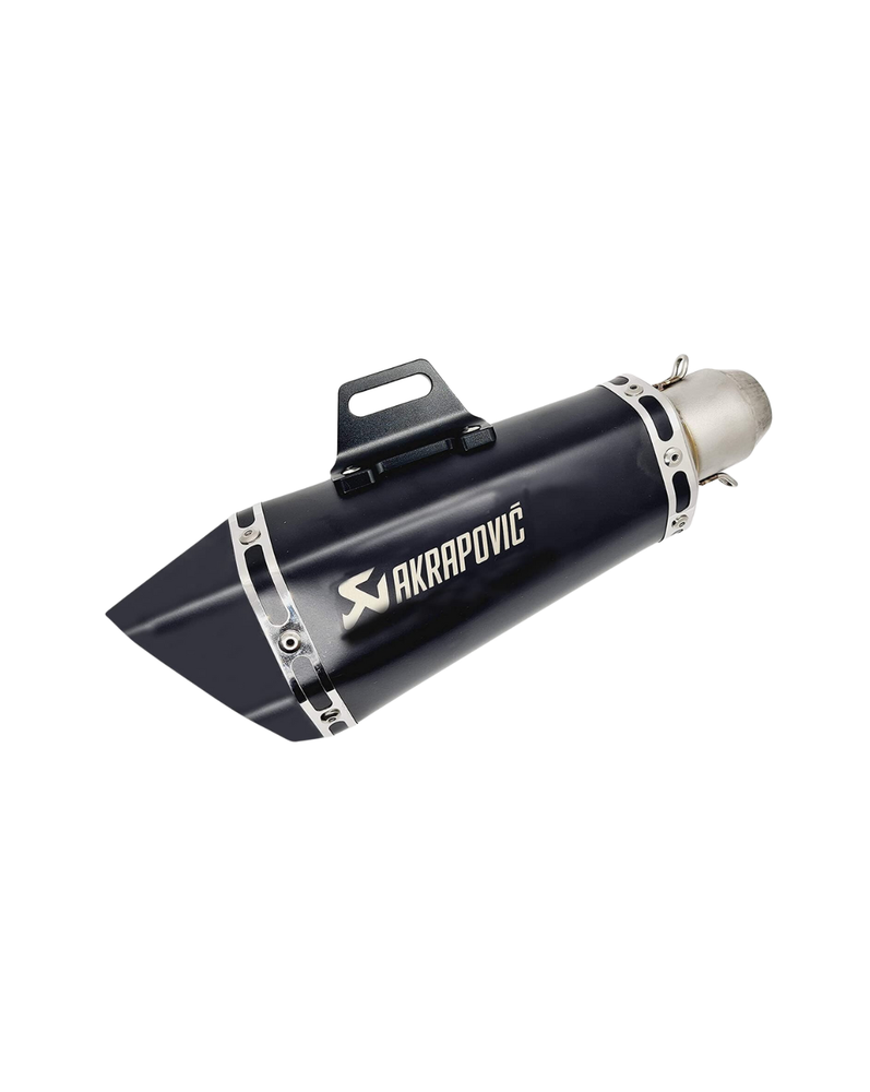 Akrapovic Nut Black Sport Silencer Universal Fit Motorcycle Exhaust Muffler Pipe