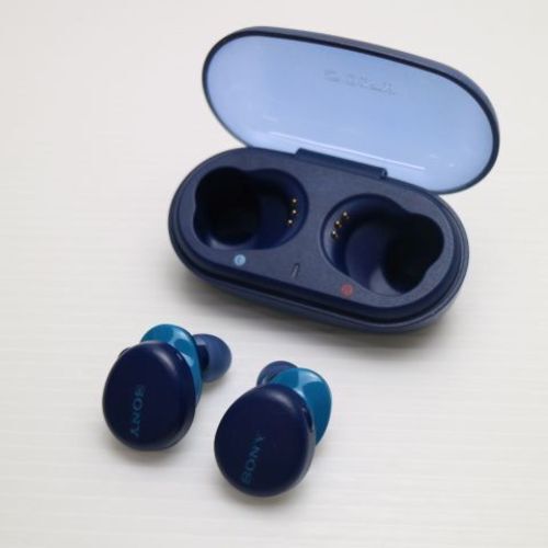 SONY WF-XB700 Blue Bluetooth Wireless Earbuds Bass Extra19 - Tested and Working