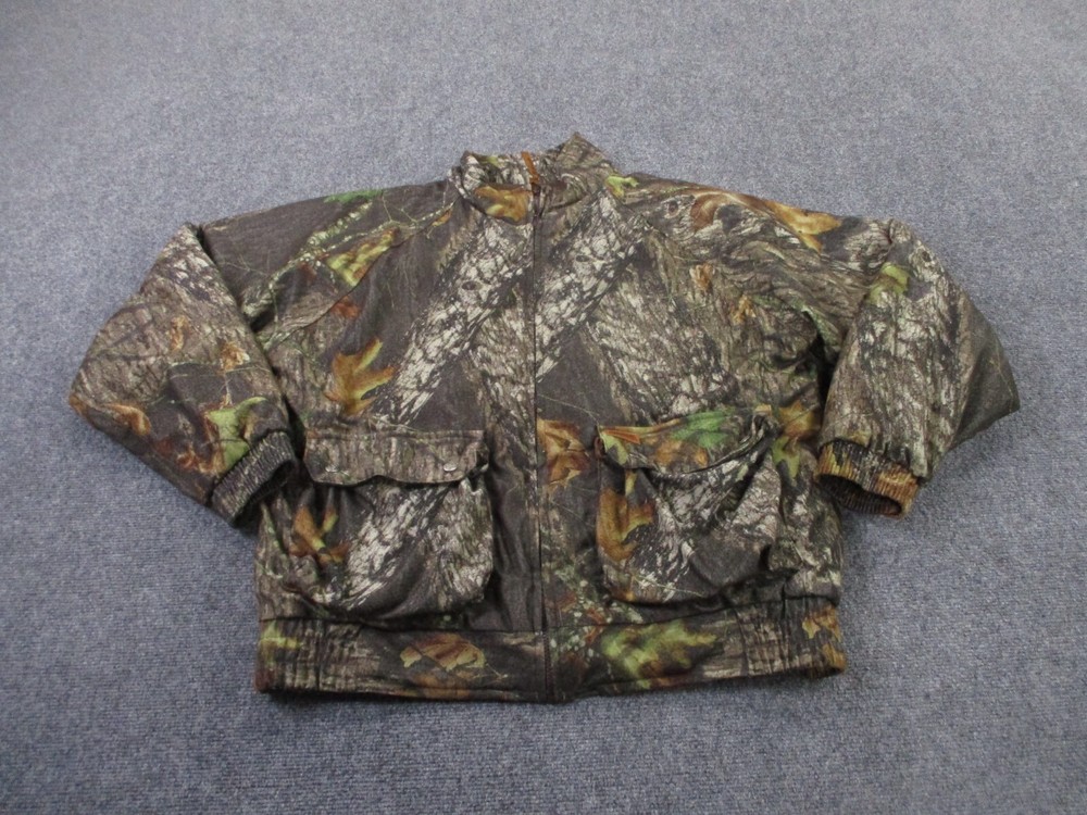 Woolrich Jacket Men L Camo Coat Puffer Hunting Mossy Oak Outdoor Hiking Camping