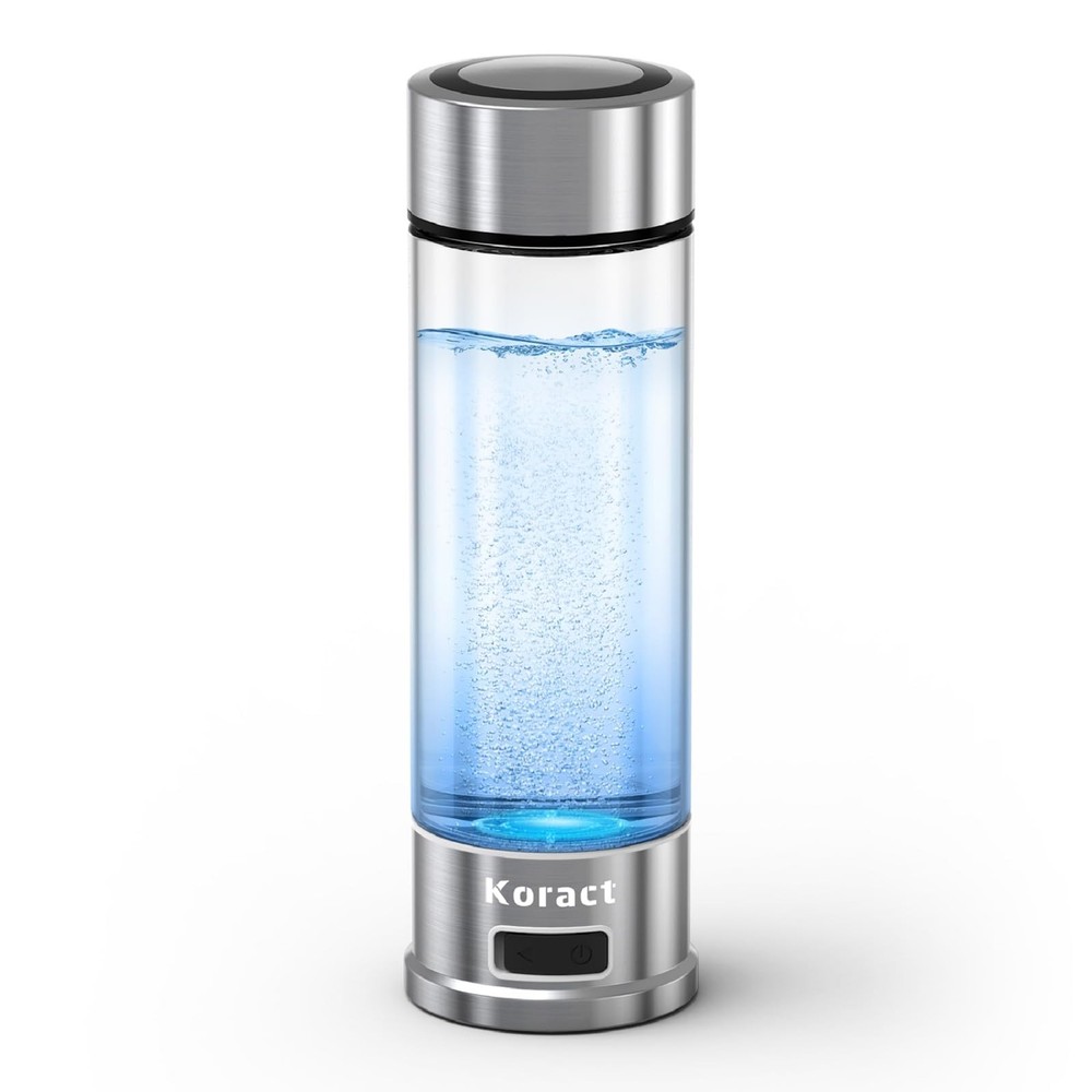 Hydrogen Water Bottle Generator Portable Hydrogen Rich Water 1500PPB Glass