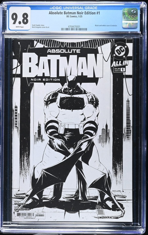 Absolute Batman Noir Edition 1 CGC 9.8 First Print