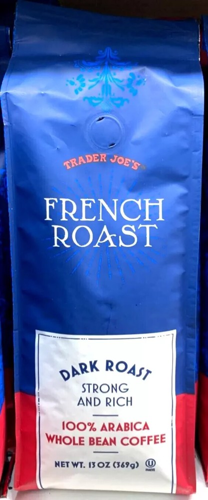 Trader Joe's French Roast Whole Bean Coffee Dark Roast 13 OZ