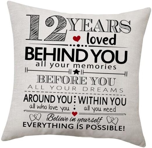 Inspirational Gift for Years Old Girls Boys Teens Birthday Throw Pillow 12