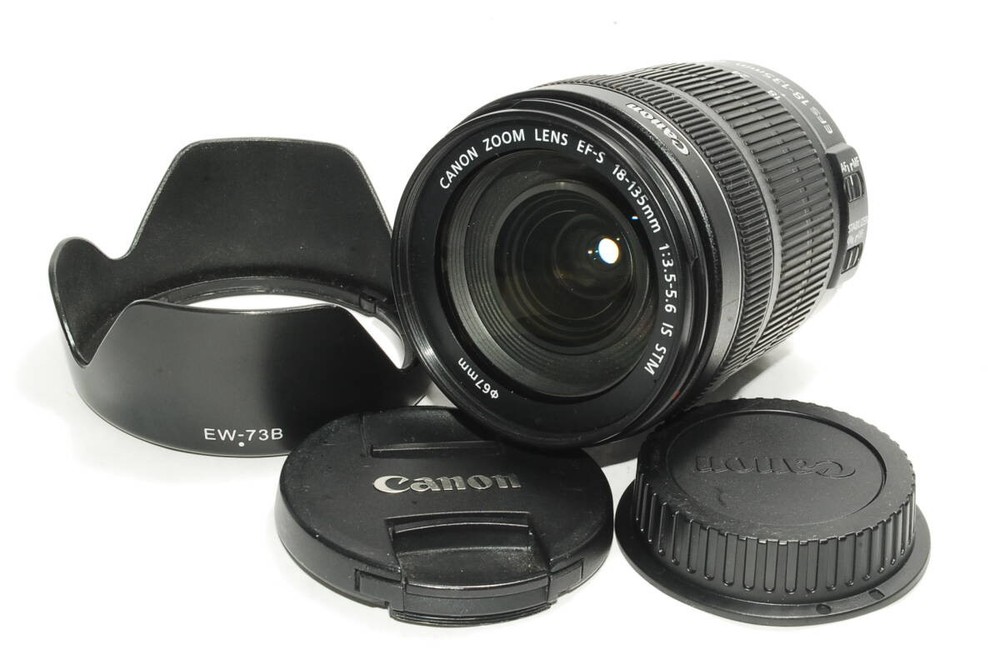 Canon EF-S 18-135mm F3.5-5.6 IS STM Lens with Hood EW-73B Pre-Owned