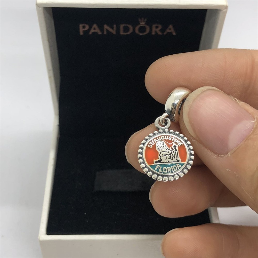 Pandora St Augustine Florida Exclusive S925 Silver Dangle Charm with Box