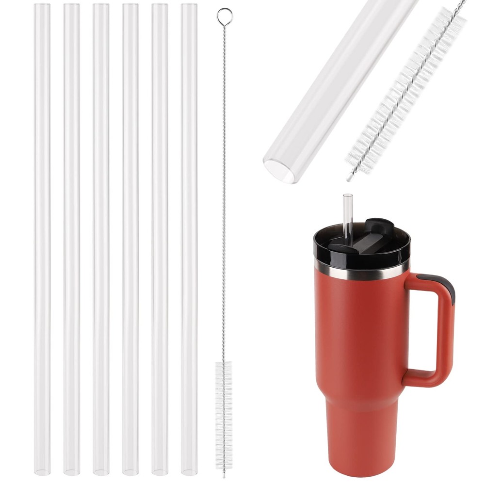 Stanley Cup Replacement Straws 6-Pack for 30 oz & 40 oz Tumblers