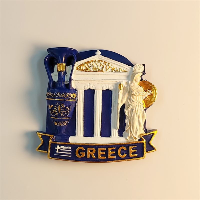 Greece Fridge Magnet Resin Souvenir Decorative Sticker for Home