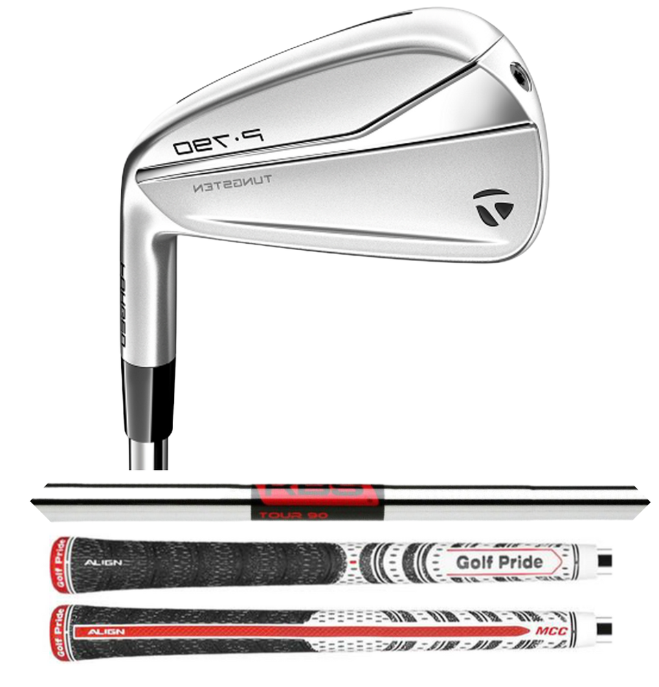 Left Handed TaylorMade P790 8 Iron with KBS Tour 90 Stiff Flex 2021 Model