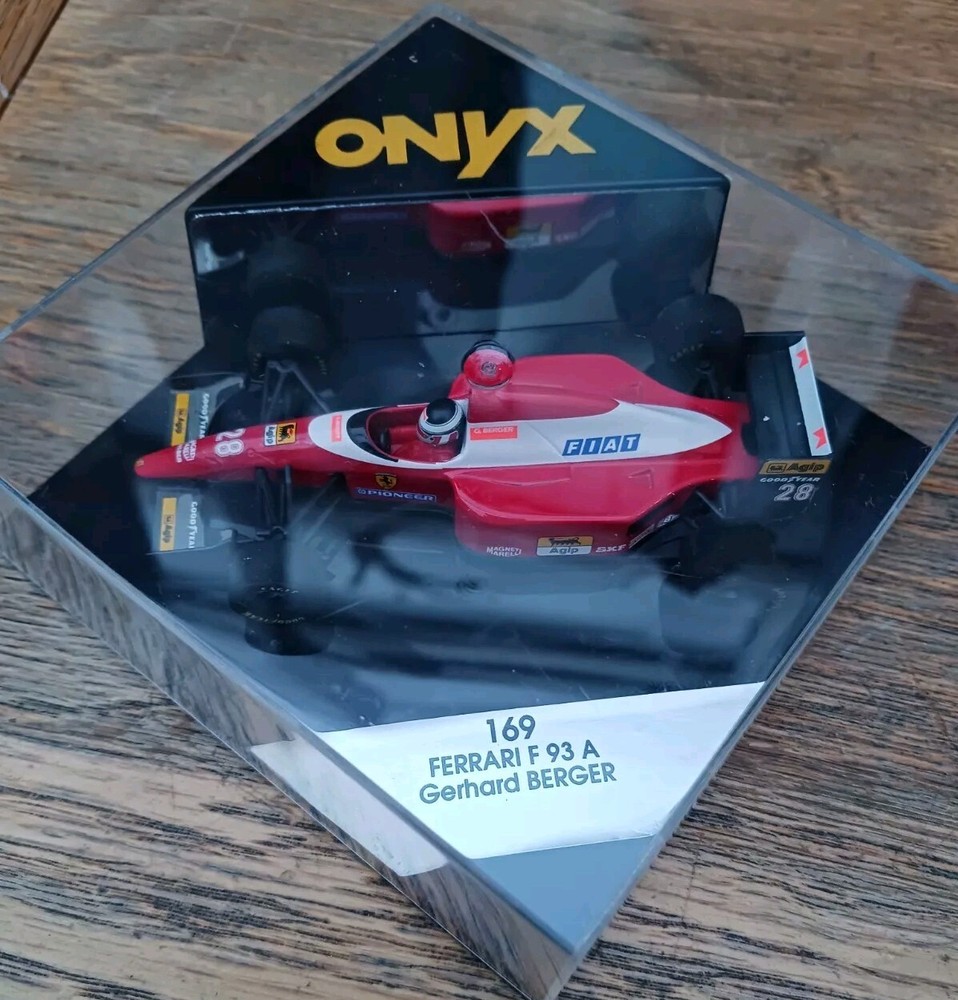 1993 Ferrari F93A Gerhard Berger 1:43 Scale F1 Model by Onyx 169