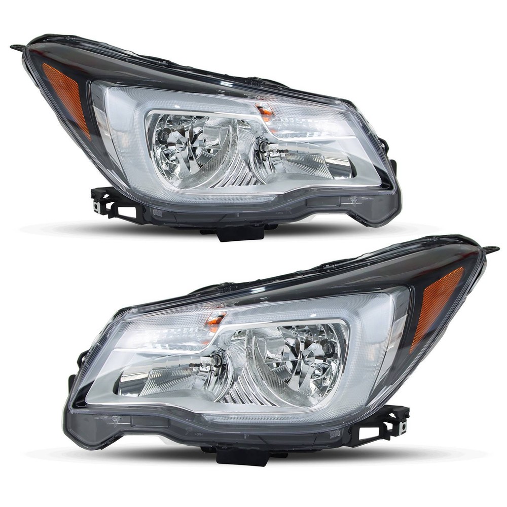 2017-2018 Subaru Forester Headlight Assembly Pair - Direct Fit Replacement