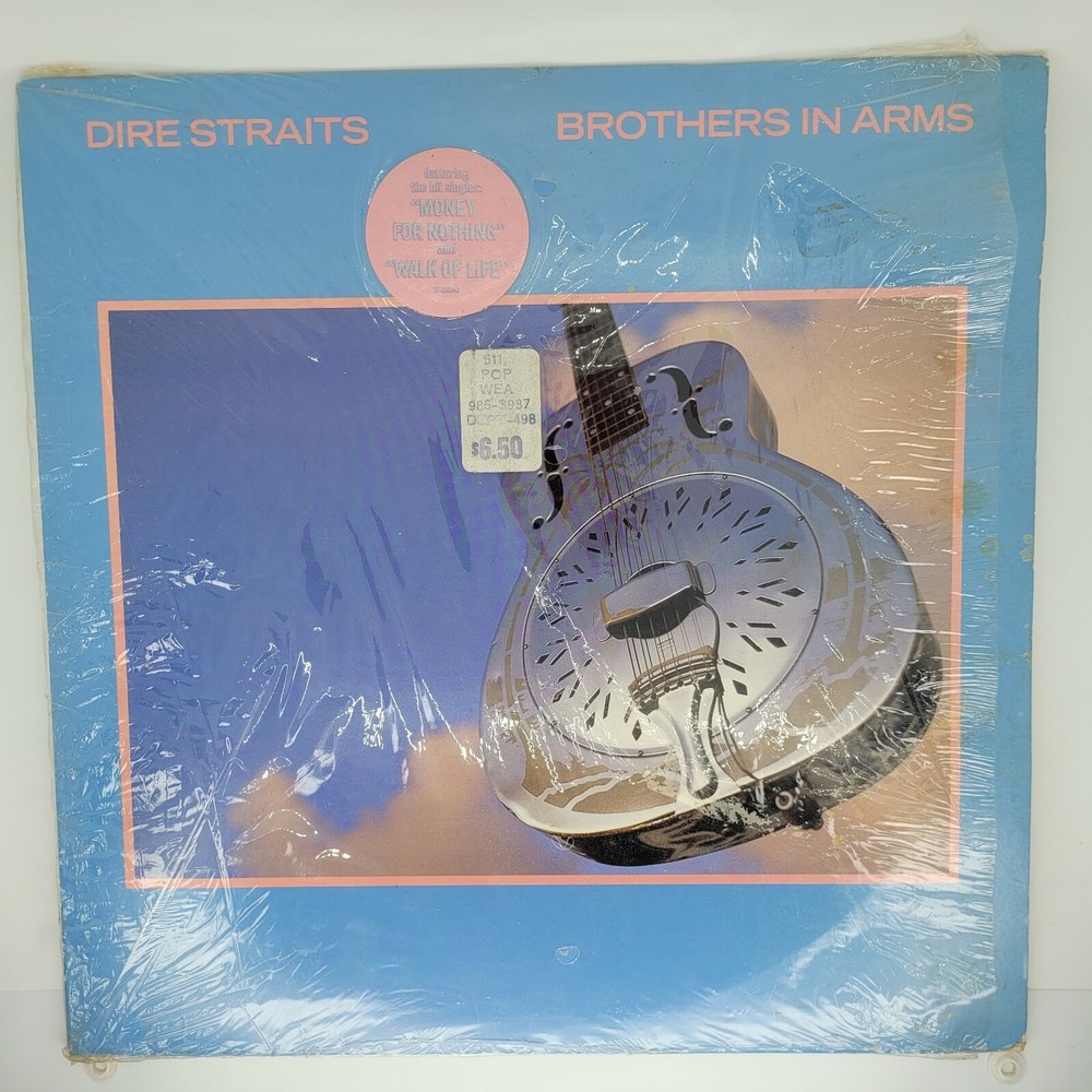 Dire Straits Brothers in Arms   Warner Brothers 1-25264 LP Shrink Wrap Hype Stic