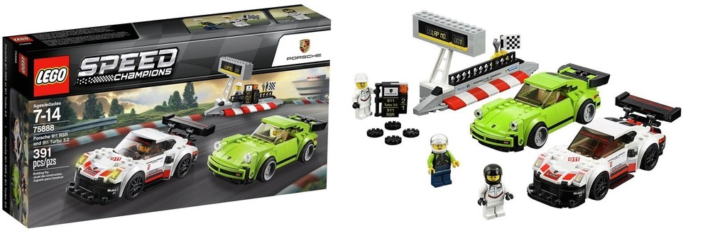 LEGO Speed Champions Porsche 911 RSR & Turbo 3.0 Building Set 75888