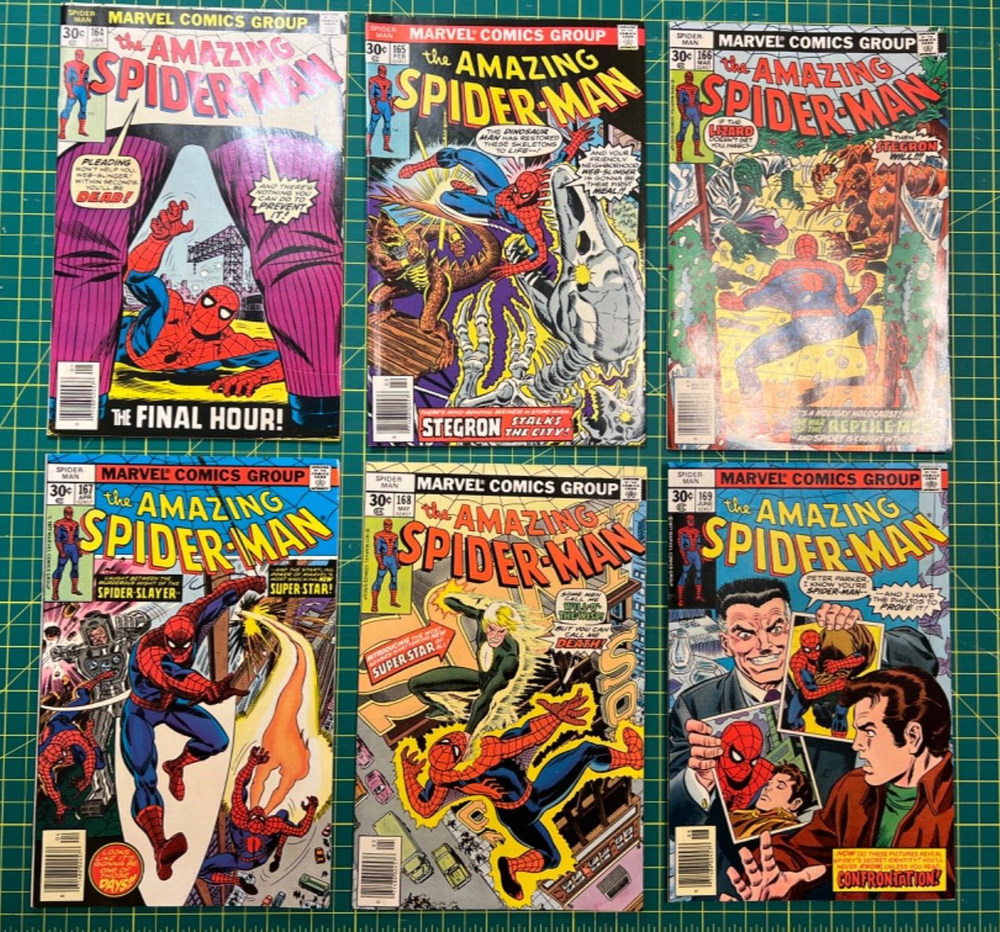 Amazing Spiderman lot run (#164, #165, #166, #167, #168, #169)