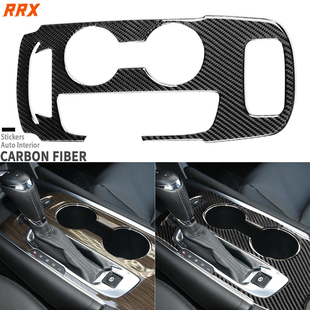 Real Carbon Fiber Gear Shift Panel Cover for Chevy Malibu 2016-2025