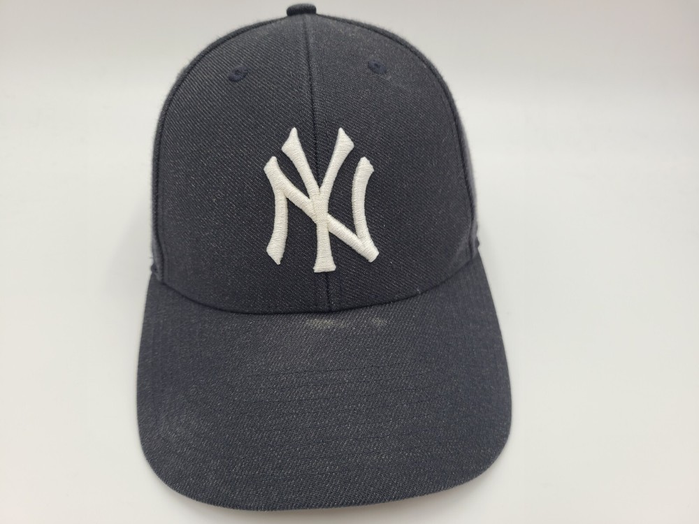 New York Yankees 47 Brand Distressed Adjustable Hat Cap MLB Baseball Blue White