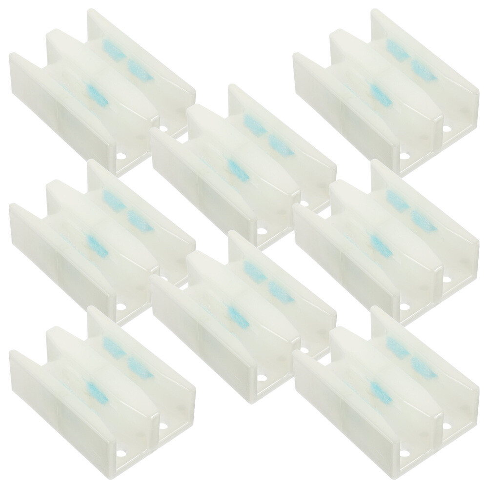 8pcs Shower Door Guide Parts Sliding Door Guide Shower Door Measuring Guide