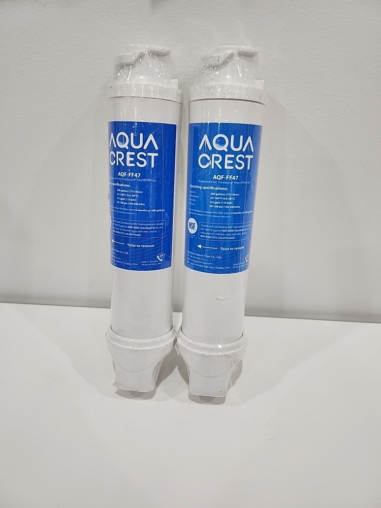 AQUA CREAST AQF-FF47 2-Pack Water Filter Replacement Cartridges