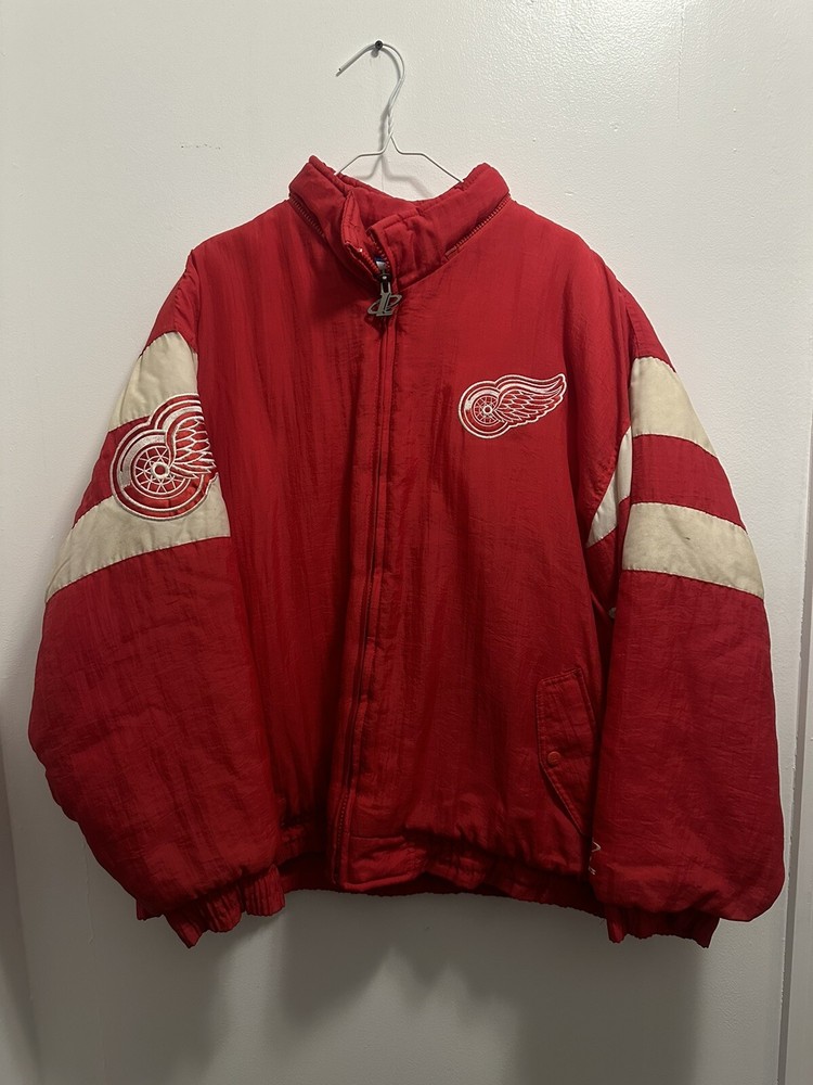 Vintage Detroit Red Wings Starter Puffer Jacket NHL/ Logo Athletic 90s Size XL