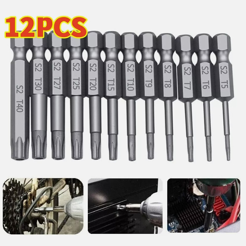 35-Piece Security Torx & Hex Key Bit Set for Power Drills and Impact Drivers