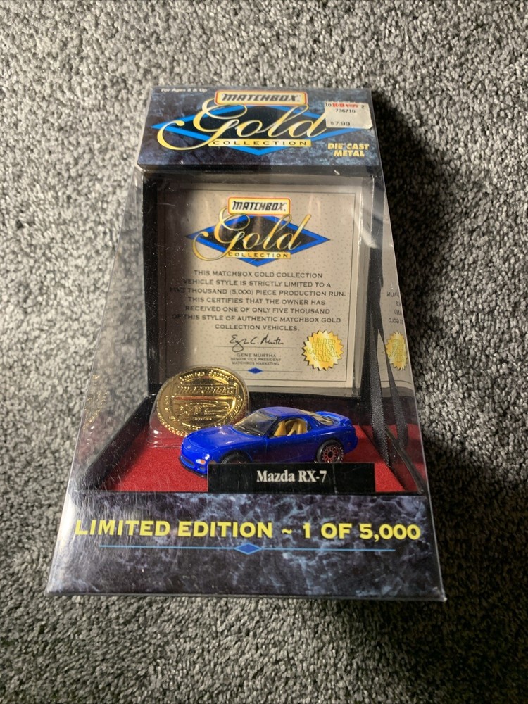 MatchBox 42751 Gold Collection Mazda RX-7 1 of 5,000 Limited Edition NIB