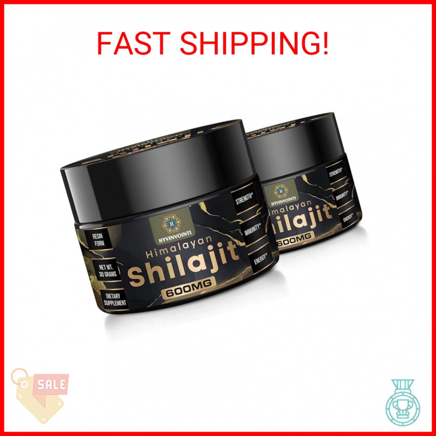 Pure Himalayan Organic Shilajit Resin 600mg for Wellness