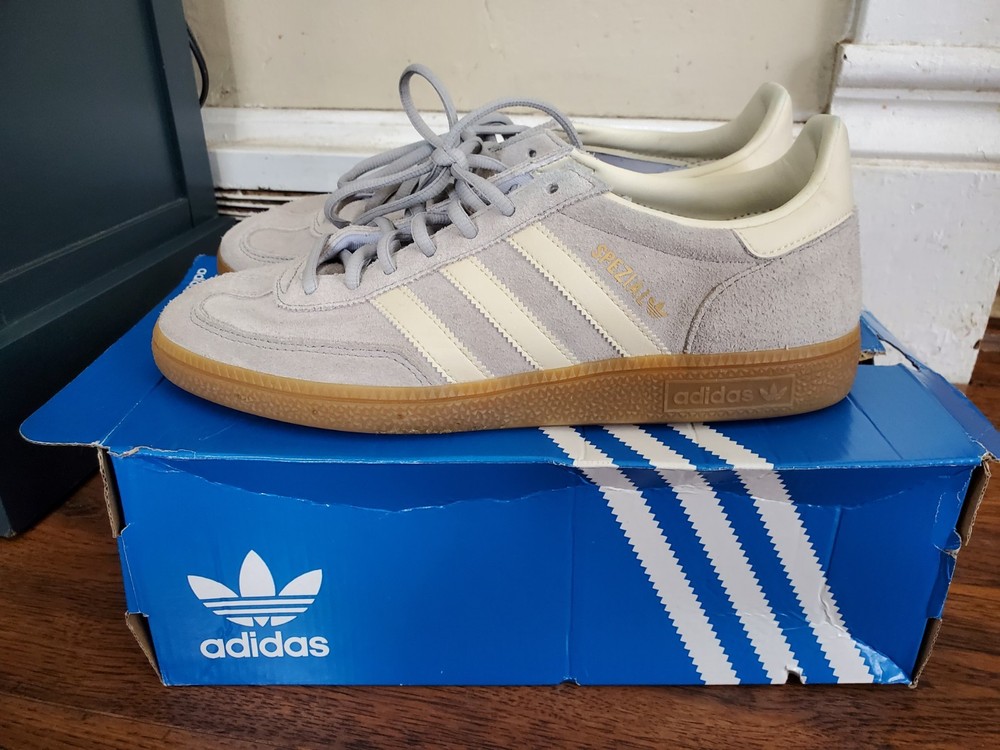 Adidas Originals Handball Spezial Light Grey Gum Mens 9.5