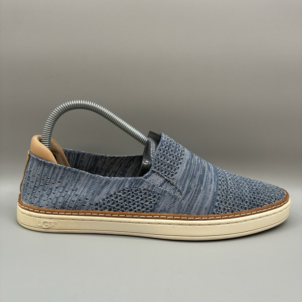 UGG Sammy Slip On Sneakers for Women Size 8.5 in Navy Heather Knit Weave Style 1092779